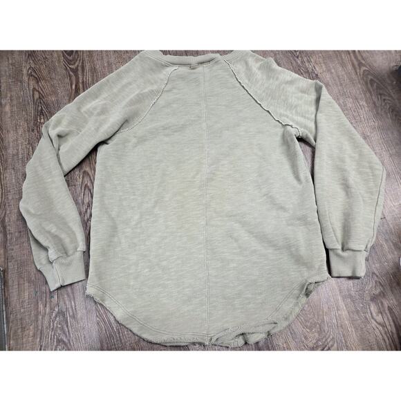 Black Tape Clothing V Neck Lightweight Sweatshirt Light Green Size Small - Picture 4 of 4